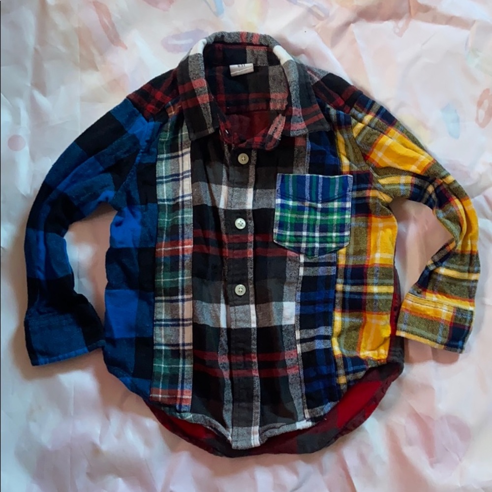 GAP Multi Color Plaid Shirt